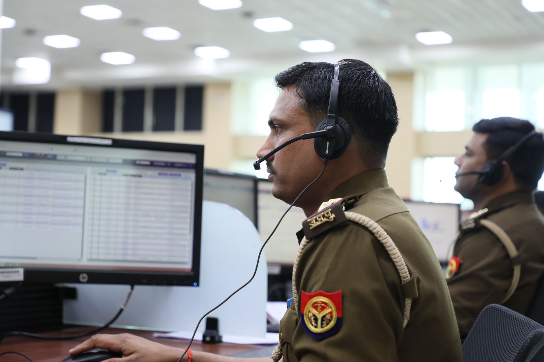 Operations staff at a home security company scheduling technician visits by phone